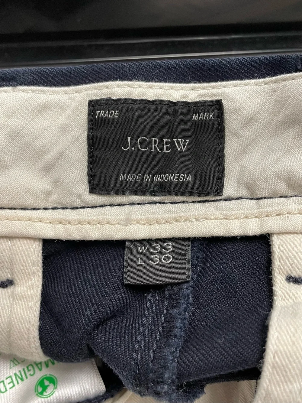 J. Crew Navy Pants Size 33